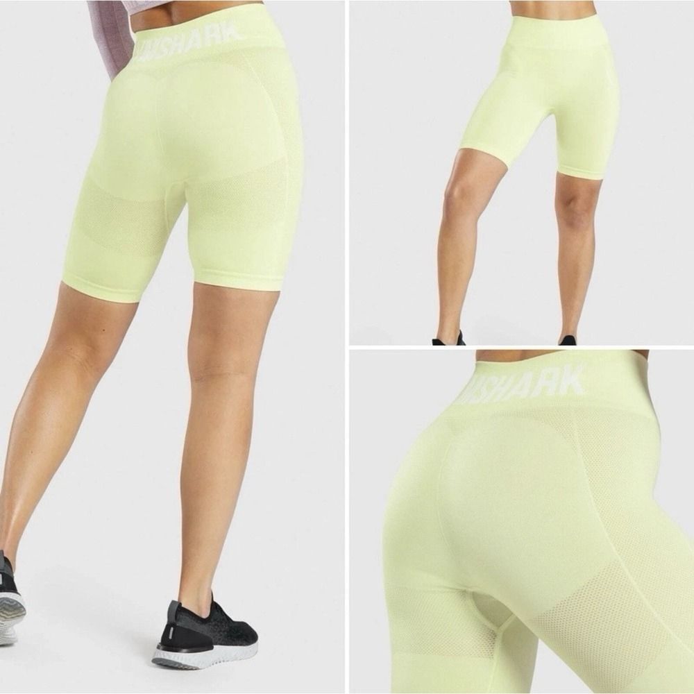 Gymshark Flex Cycling Shorts.Women's.Light Lime.Activewear. Sz M